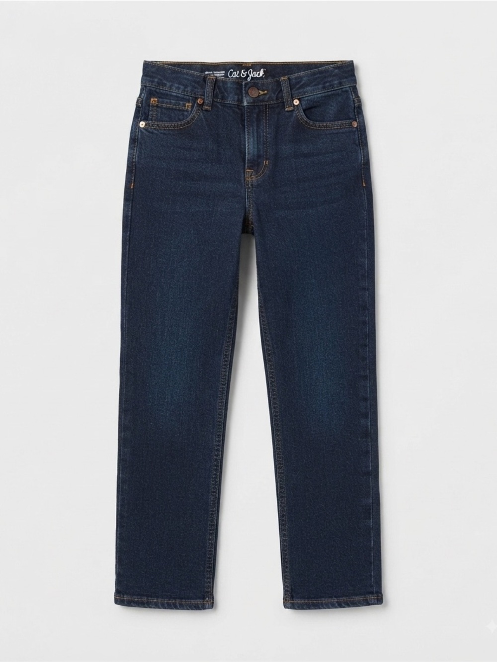 Cat & Jack Men's Straight Jeans in Dark Blue